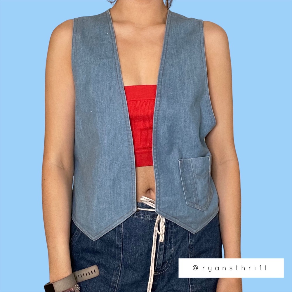 Vintage denim vest
